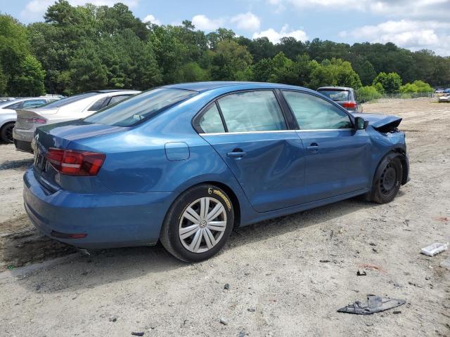 3VW2B7AJ0HM348194 - 2017 VOLKSWAGEN JETTA S BLUE photo 3