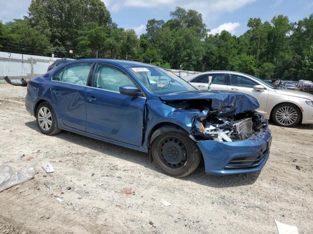 3VW2B7AJ0HM348194 - 2017 VOLKSWAGEN JETTA S BLUE photo 4