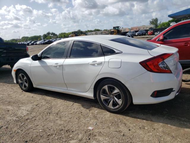 19XFC2F64KE027589 - 2019 HONDA CIVIC LX WHITE photo 2