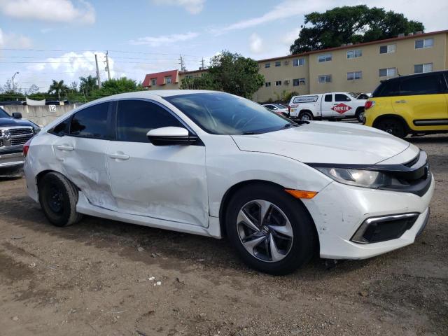 19XFC2F64KE027589 - 2019 HONDA CIVIC LX WHITE photo 4