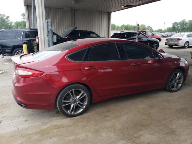 3FA6P0K90FR290952 - 2015 FORD FUSION TITANIUM RED photo 3