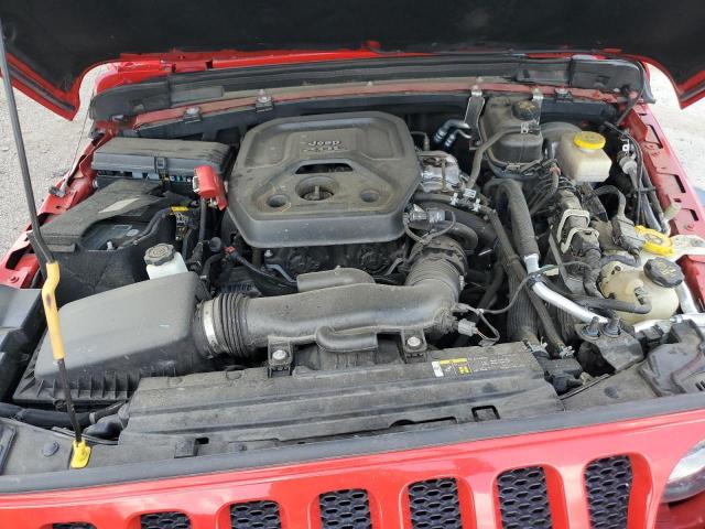 1C4HJXDN7LW264610 - 2020 JEEP WRANGLER U SPORT Կարմիր լուսանկար 11