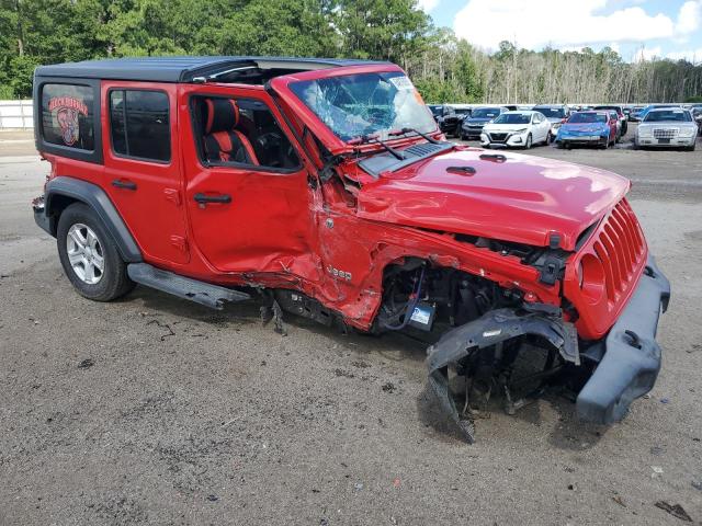 1C4HJXDN7LW264610 - 2020 JEEP WRANGLER U SPORT Կարմիր լուսանկար 4