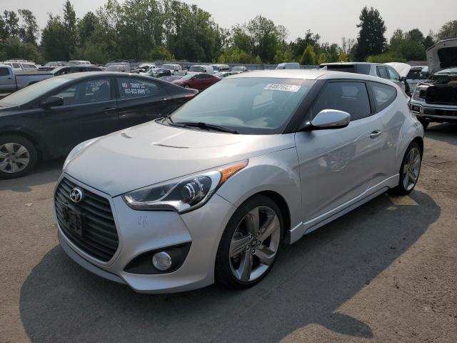 KMHTC6AE0DU132090 - 2013 HYUNDAI VELOSTER TURBO SILVER photo 1