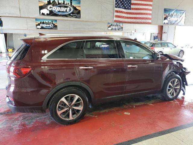 5XYPH4A5XKG542373 - 2019 KIA SORENTO EX BURGUNDY photo 3