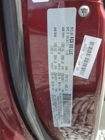 2C4RC1BG0KR626297 - 2019 CHRYSLER PACIFICA TOURING L BURGUNDY photo 14