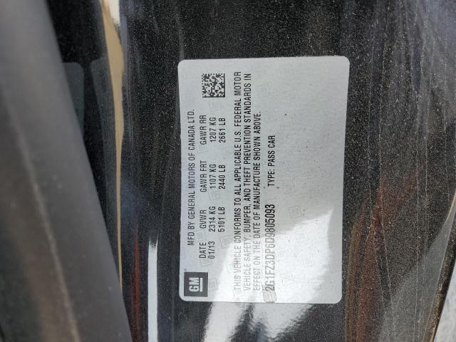 2G1FZ3DP6D9805093 - 2013 CHEVROLET CAMARO ZL1 შავი ფოტო 13