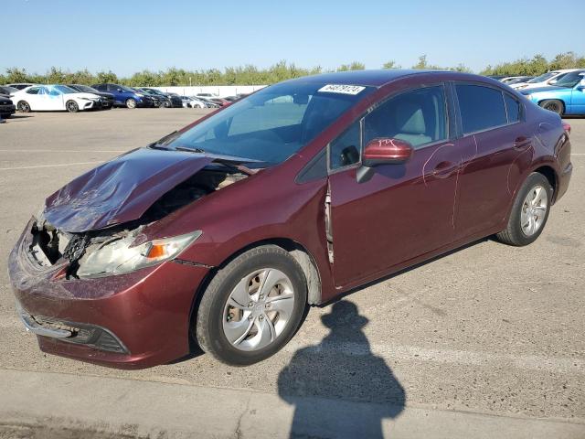 19XFB2F54FE283568 - 2015 HONDA CIVIC LX BURGUNDY photo 1