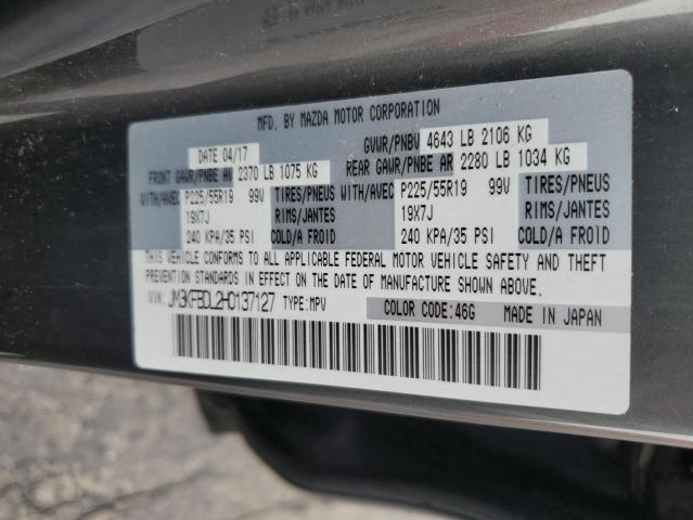 JM3KFBDL2H0137127 - 2017 MAZDA CX-5 GRAND TOURING SILVER photo 13