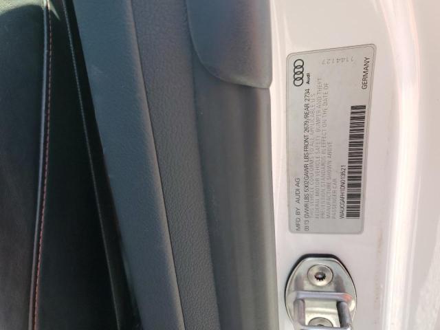 WAUCGAFH1DN013521 - 2013 AUDI S5 PREMIUM PLUS 白色 照片 12