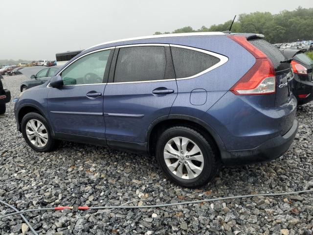 2HKRM4H79EH708360 - 2014 HONDA CR-V EXL BLUE photo 2