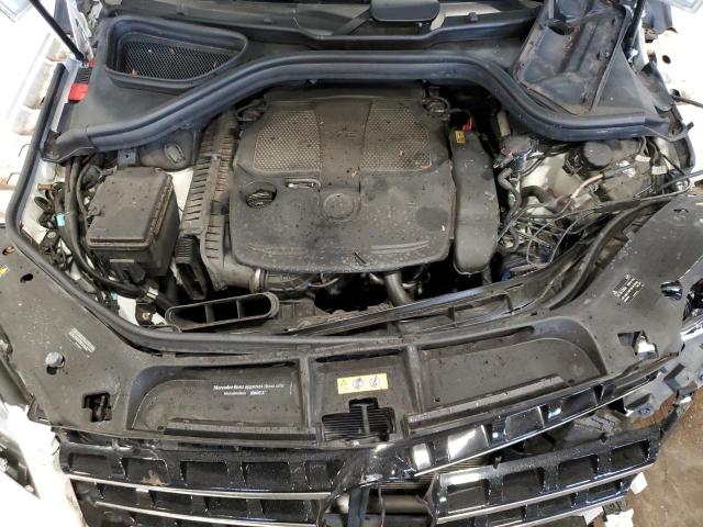 4JGDA5HB3FA510682 - 2015 MERCEDES-BENZ ML 350 4MATIC WHITE photo 12