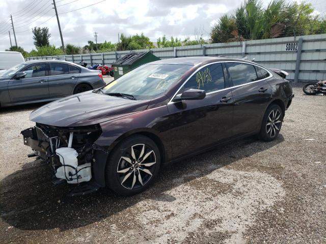 1G1ZG5ST8LF154263 - 2020 CHEVROLET MALIBU RS 勃艮第红 照片 1