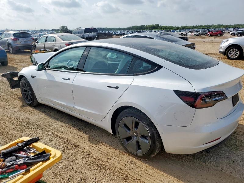5YJ3E1EB5MF026437 - 2021 TESLA MODEL 3 WHITE photo 2