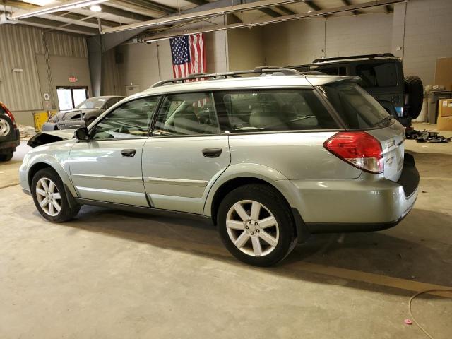 4S4BP61C097332715 - 2009 SUBARU OUTBACK 2.5I GREEN photo 2