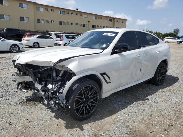 5YMCY0C01M9E12327 - 2021 BMW X6 M WHITE photo 1