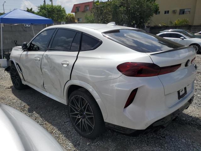 5YMCY0C01M9E12327 - 2021 BMW X6 M WHITE photo 2