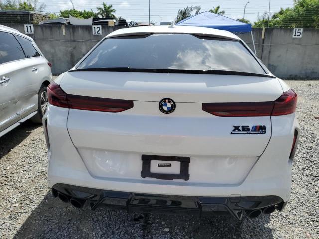 5YMCY0C01M9E12327 - 2021 BMW X6 M WHITE photo 6