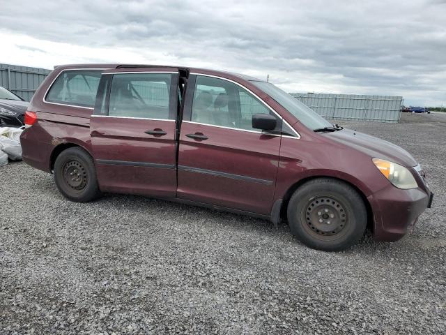 5FNRL38148B501502 - 2008 HONDA ODYSSEY LX RED photo 4