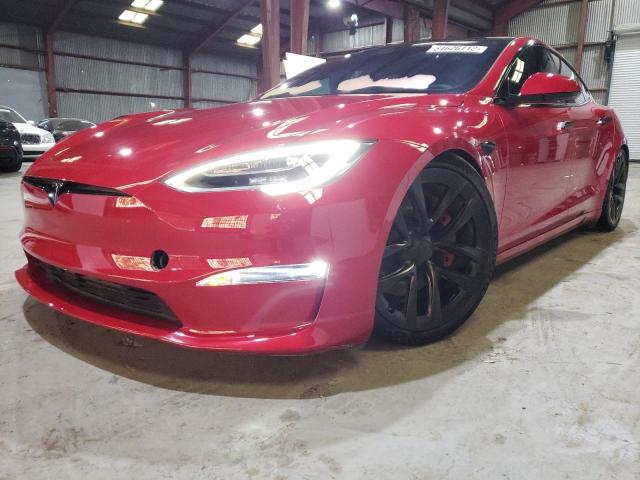 5YJSA1E69MF446924 - 2021 TESLA MODEL S Rojo foto 1