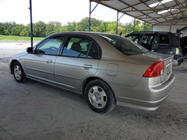 JHMES96645S009682 - 2005 HONDA CIVIC HYBRID TAN photo 2