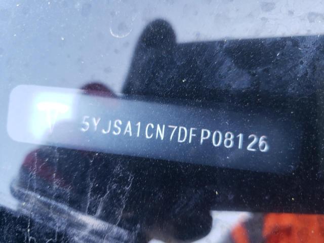 5YJSA1CN7DFP08126 - 2013 TESLA MODEL S Գրաֆիտ լուսանկար 12