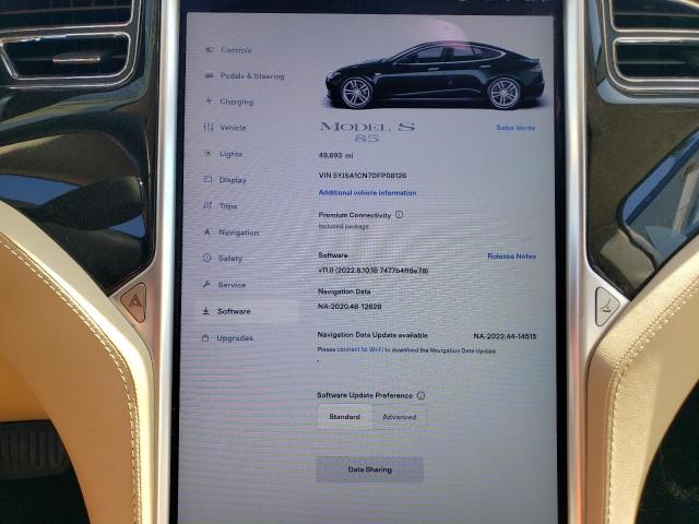 5YJSA1CN7DFP08126 - 2013 TESLA MODEL S Գրաֆիտ լուսանկար 9