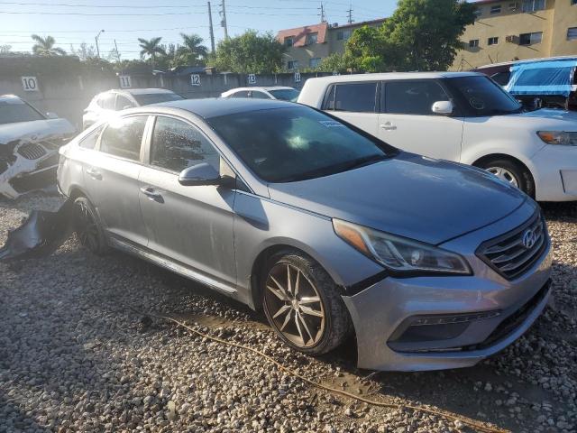 5NPE34AB1FH150361 - 2015 HYUNDAI SONATA SPORT SILVER photo 4