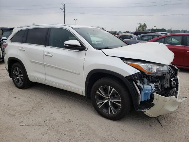 5TDJKRFH3GS326799 - 2016 TOYOTA HIGHLANDER XLE WHITE photo 4