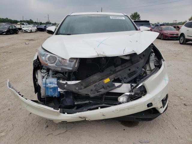 5TDJKRFH3GS326799 - 2016 TOYOTA HIGHLANDER XLE WHITE photo 5