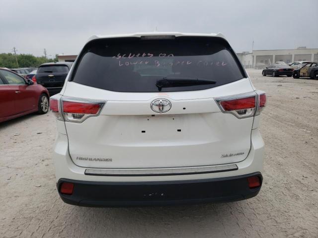 5TDJKRFH3GS326799 - 2016 TOYOTA HIGHLANDER XLE WHITE photo 6