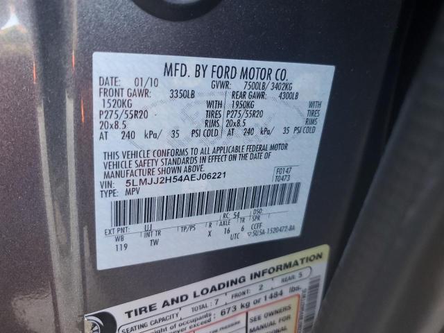 5LMJJ2H54AEJ06221 - 2010 LINCOLN NAVIGATOR GRAY photo 13