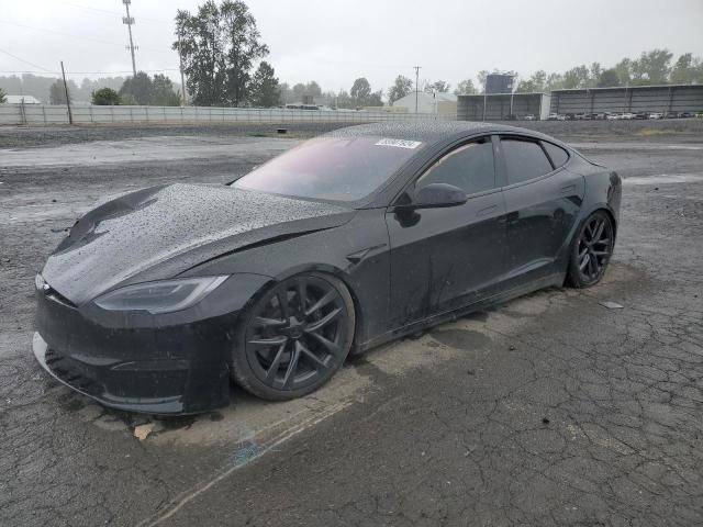 5YJSA1E65MF437217 - 2021 TESLA MODEL S BLACK photo 1