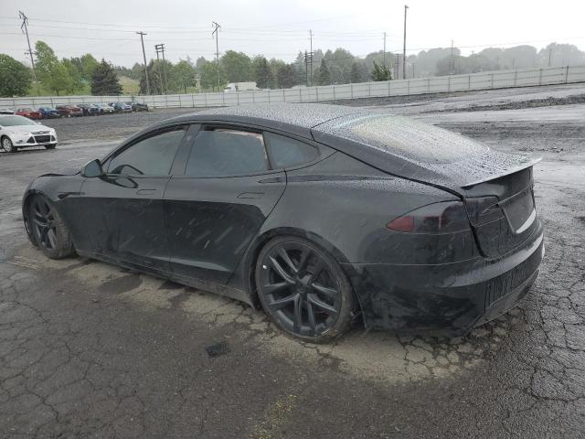 5YJSA1E65MF437217 - 2021 TESLA MODEL S BLACK photo 2