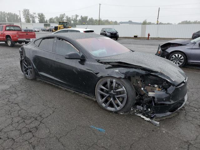 5YJSA1E65MF437217 - 2021 TESLA MODEL S BLACK photo 4