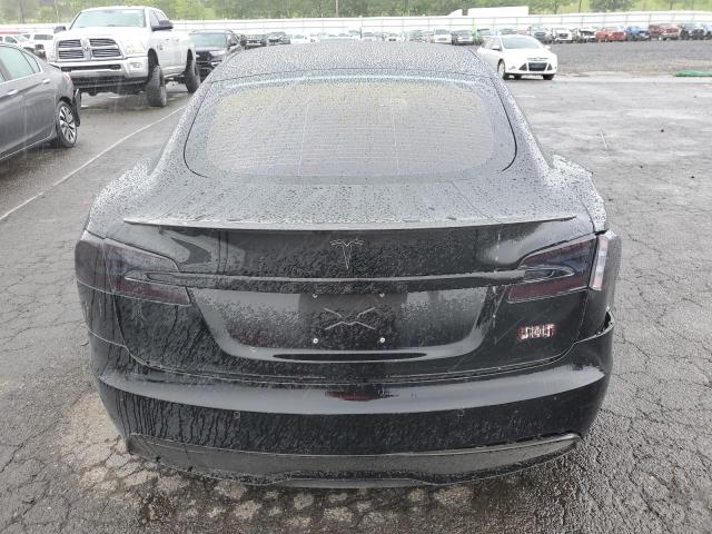 5YJSA1E65MF437217 - 2021 TESLA MODEL S BLACK photo 6