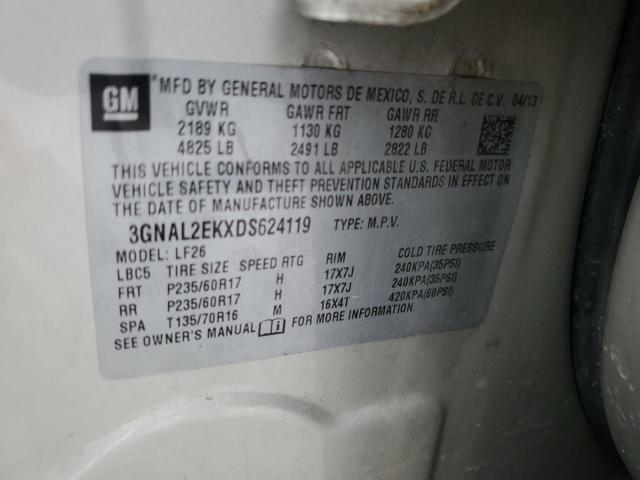 3GNAL2EKXDS624119 - 2013 CHEVROLET CAPTIVA LS 奶油色 照片 12