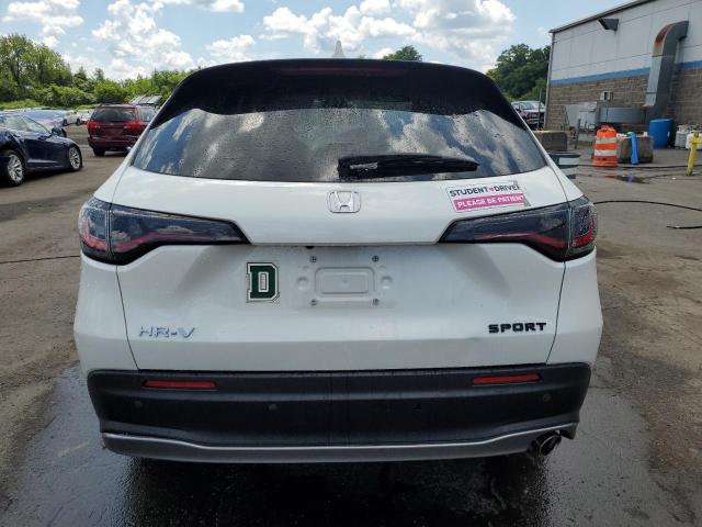 3CZRZ2H55RM765296 - 2024 HONDA HR-V SPORT WHITE photo 6
