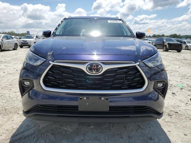 5TDGZRBHXNS588506 - 2022 TOYOTA HIGHLANDER XLE BLUE photo 5