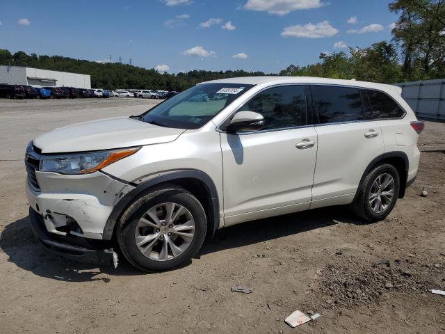 5TDBKRFH8ES068099 - 2014 TOYOTA HIGHLANDER LE WHITE photo 1