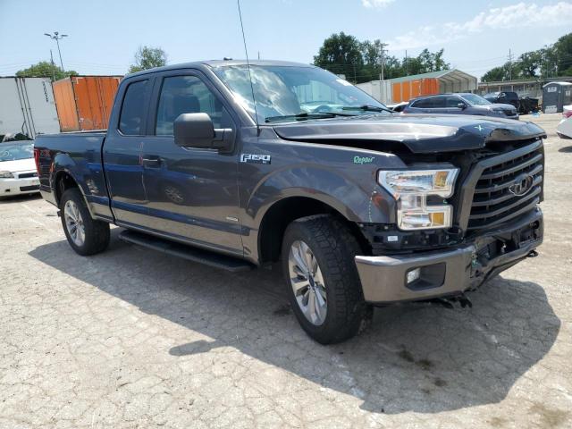 1FTEX1EP9HKC72544 - 2017 FORD F150 SUPER CAB GRAY photo 4