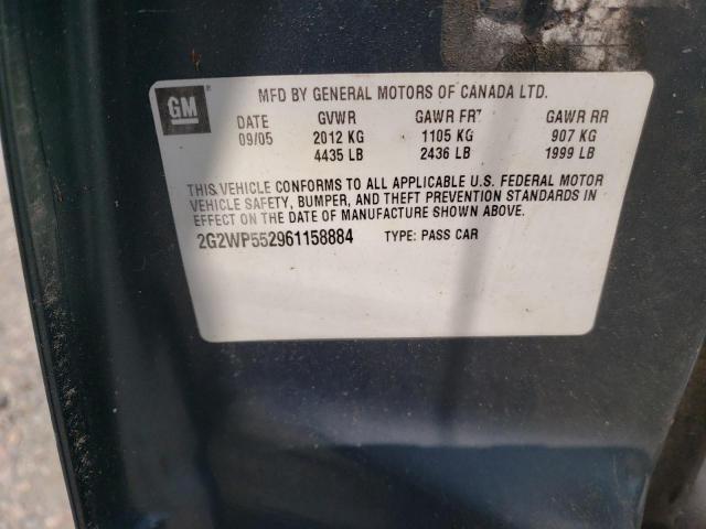 2G2WP552961158884 - 2006 PONTIAC GRAND PRIX 蓝色 照片 12