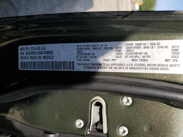 3C6UR5DL9NG169050 - 2022 RAM 2500 BIG HORN/LONE STAR GREEN photo 13