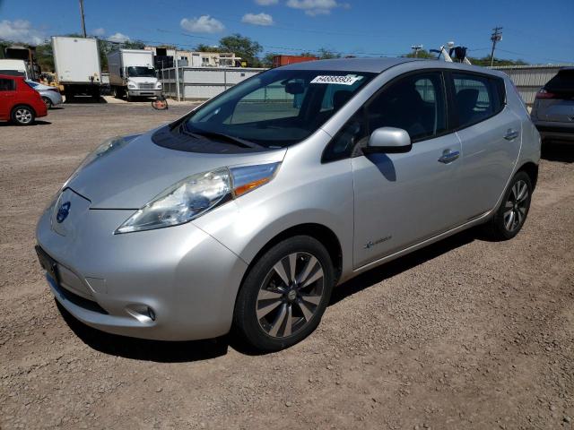 1N4AZ0CP6FC322108 - 2015 NISSAN LEAF S SILVER photo 1