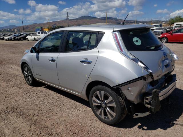 1N4AZ0CP6FC322108 - 2015 NISSAN LEAF S SILVER photo 2