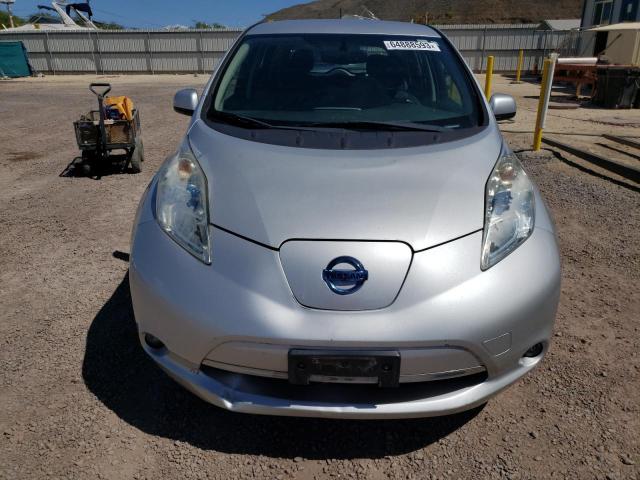 1N4AZ0CP6FC322108 - 2015 NISSAN LEAF S SILVER photo 5