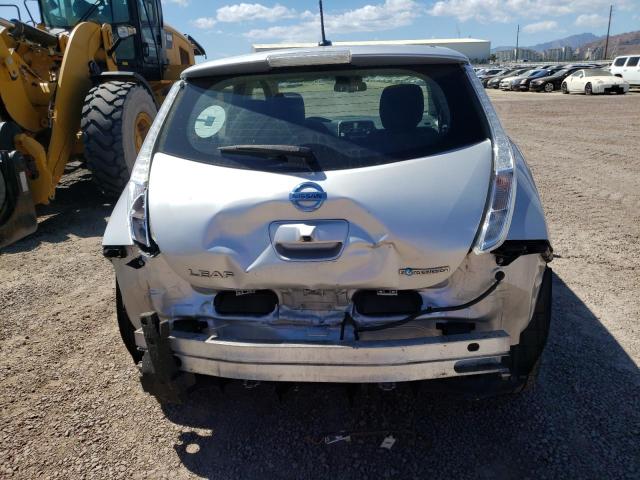 1N4AZ0CP6FC322108 - 2015 NISSAN LEAF S SILVER photo 6