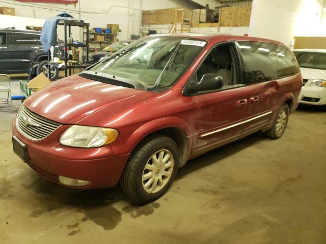 2C8GP54L52R573821 - 2002 CHRYSLER TOWN & COU LXI RED photo 1