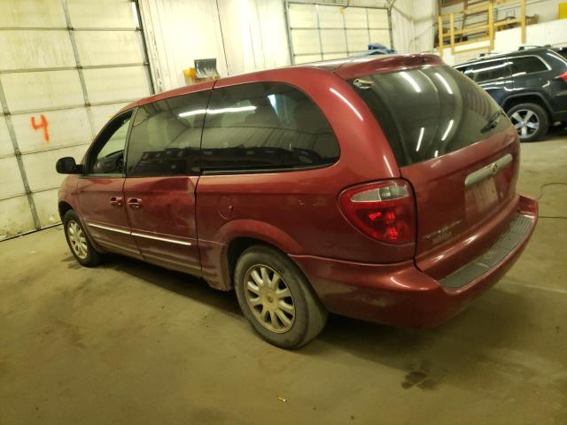 2C8GP54L52R573821 - 2002 CHRYSLER TOWN & COU LXI RED photo 2