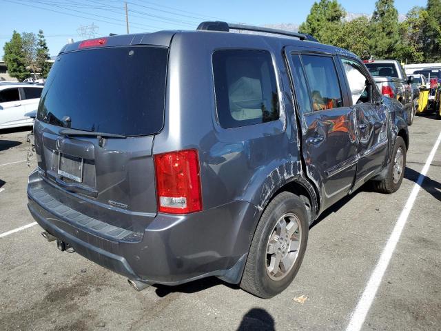 5FNYF3H95BB031657 - 2011 HONDA PILOT TOURING GRAY photo 4